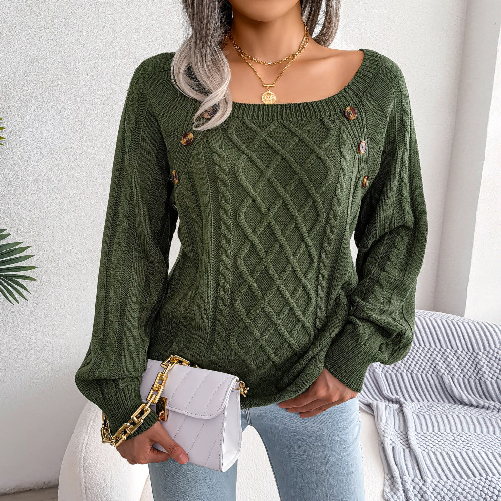 Zuri™ Strickpullover mit quadratischem Ausschnitt