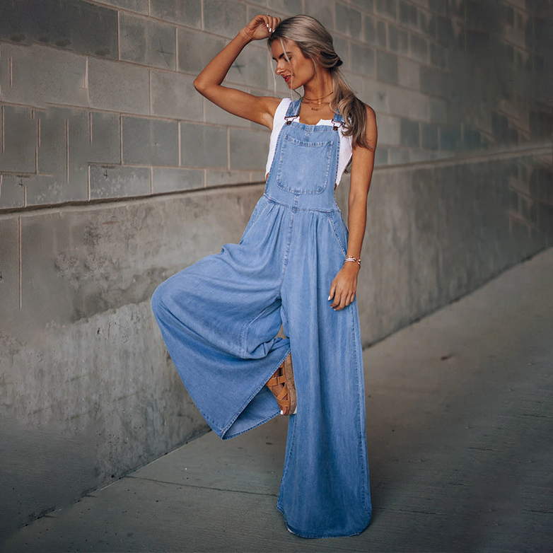 Selena™ - Denim Jumpsuit [Letzter Tag Rabatt]