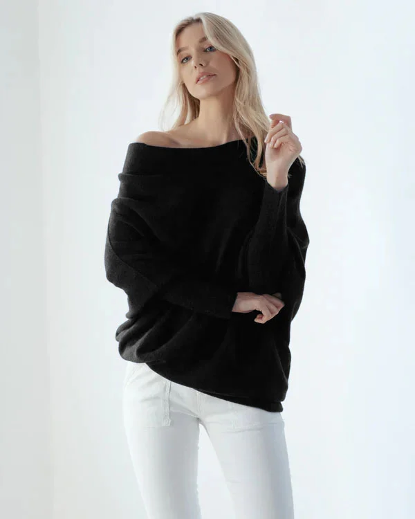 Mariemi™ Asymmetrisch Drapierter Pullover