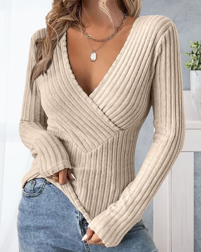 Honey Honig - Gerippter Pullover