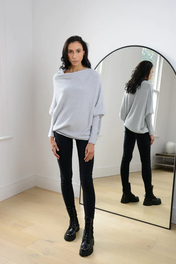 Mariemi™ Asymmetrisch Drapierter Pullover