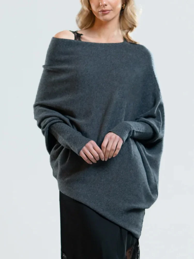 Mariemi™ Asymmetrisch Drapierter Pullover