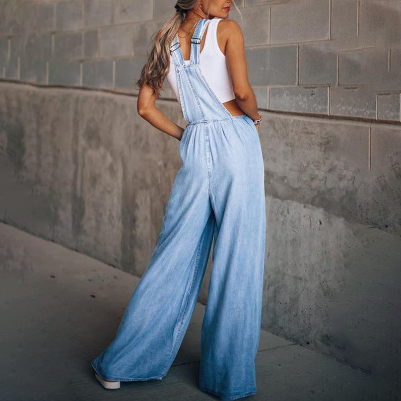 Selena™ - Denim Jumpsuit [Letzter Tag Rabatt]