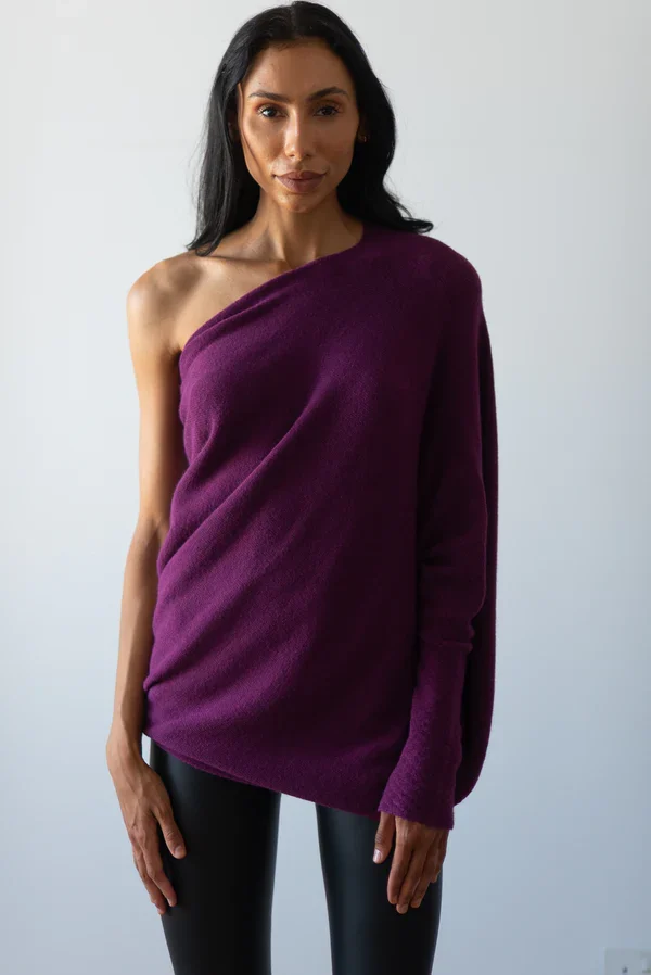 Mariemi™ Asymmetrisch Drapierter Pullover