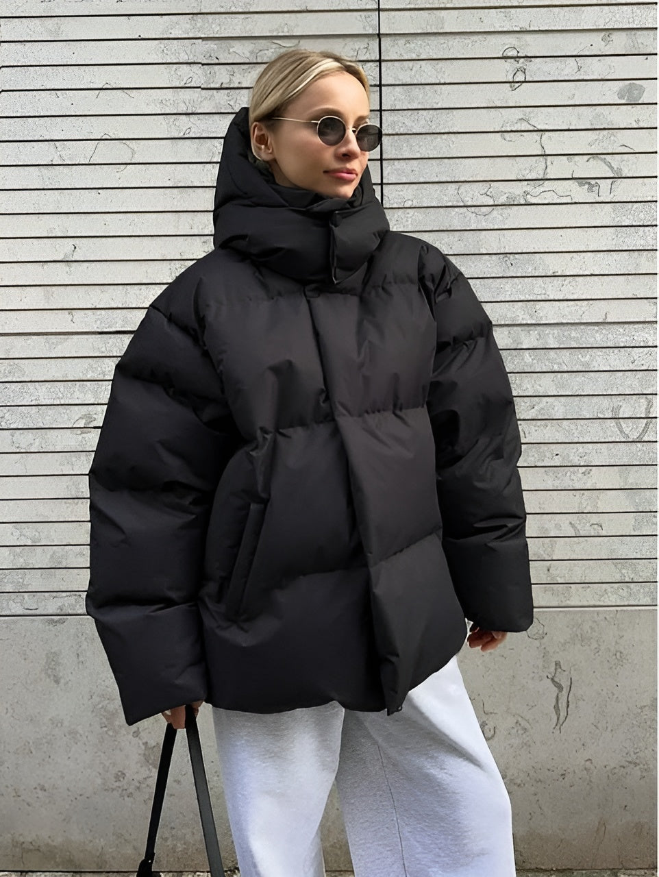 Malachie | Damen Kurze Jacke mit Kapuze