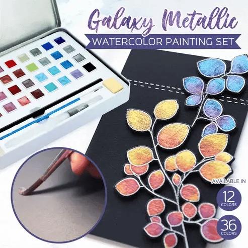 ArtisticGleam | Metallic Aquarellfarben Set