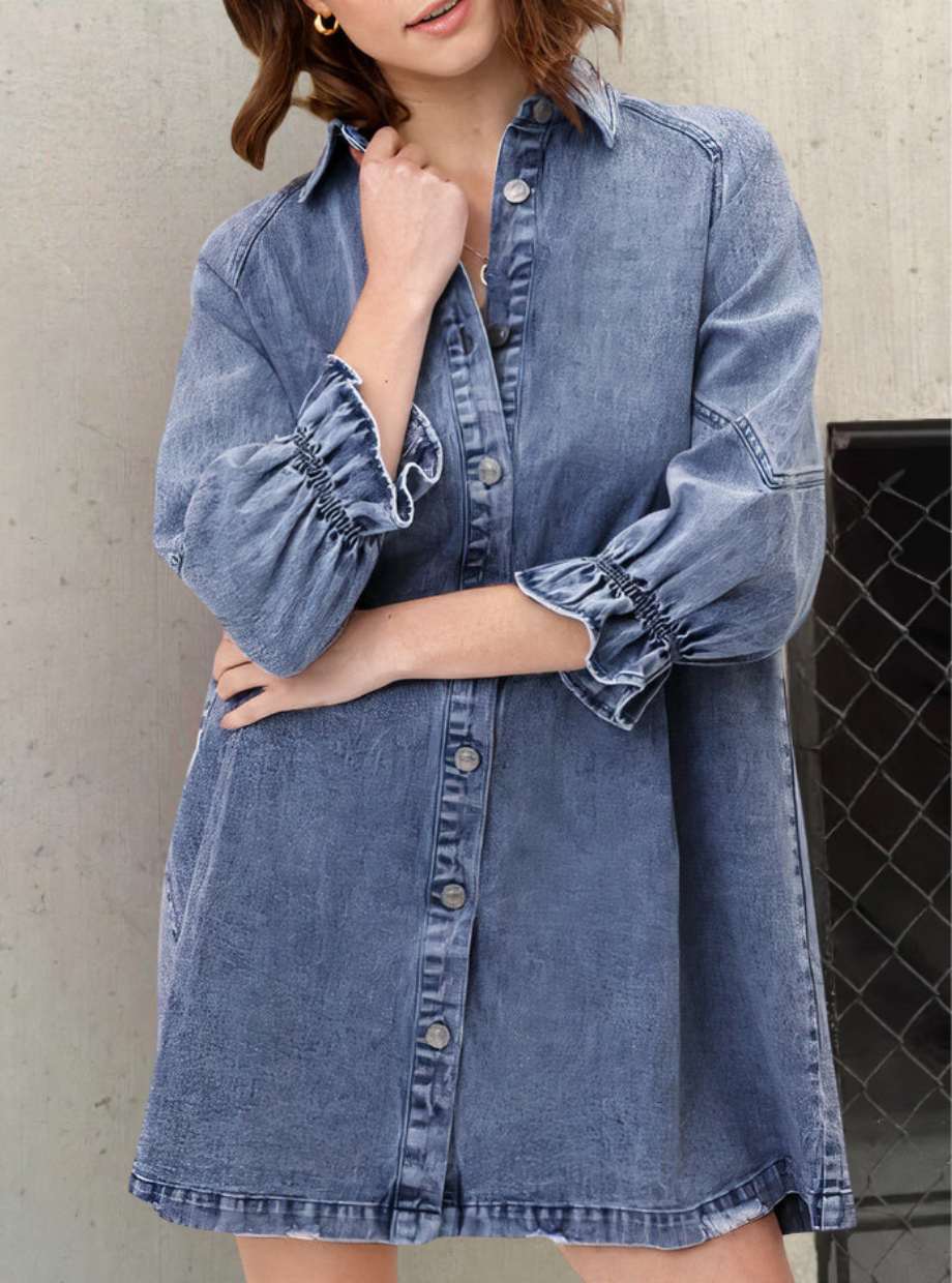 Radia™ Frauen Denim Kleid