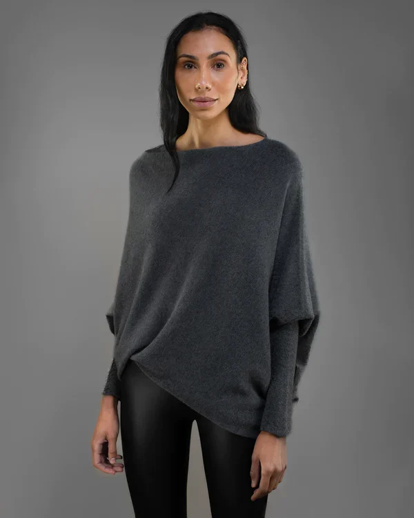 Mariemi™ Asymmetrisch Drapierter Pullover