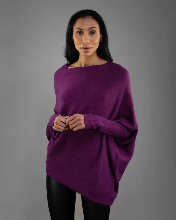 Mariemi™ Asymmetrisch Drapierter Pullover