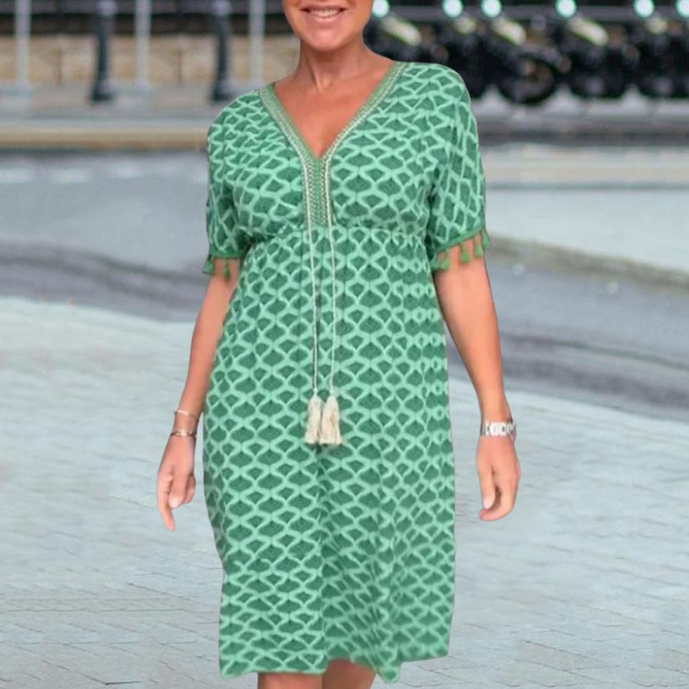 Savria™ Freizeitkleid mit V-Ausschnitt