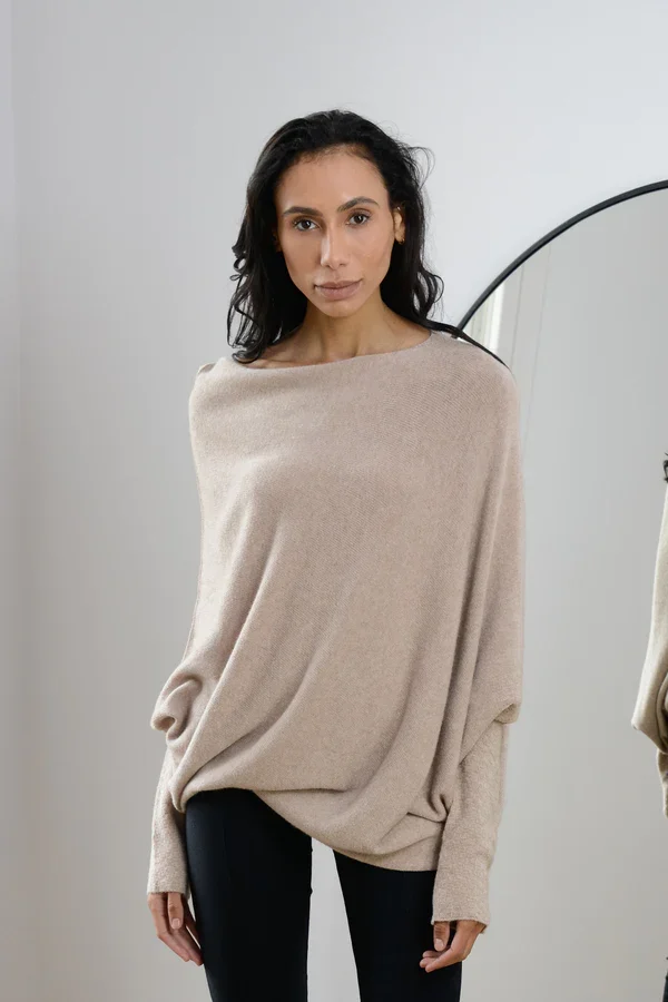 Mariemi™ Asymmetrisch Drapierter Pullover