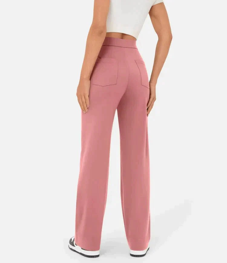 HighWallt High-waisted elastische casual broek