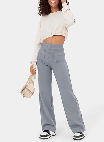 HighWallt High-waisted elastische casual broek