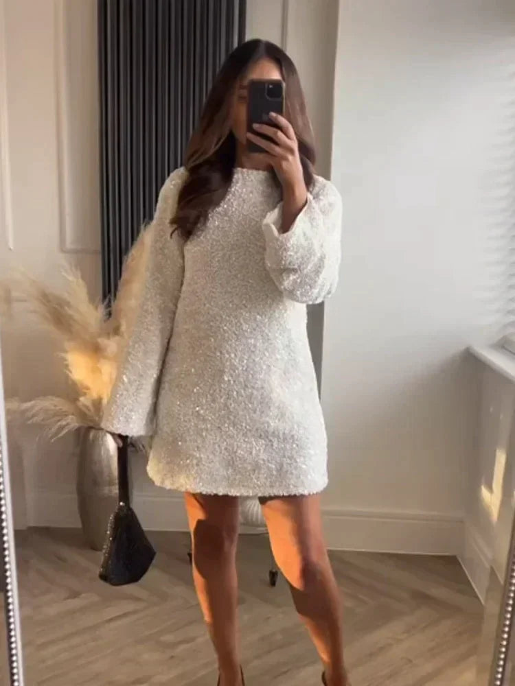 Kim Weihnachtszauber Sequin Minikleid