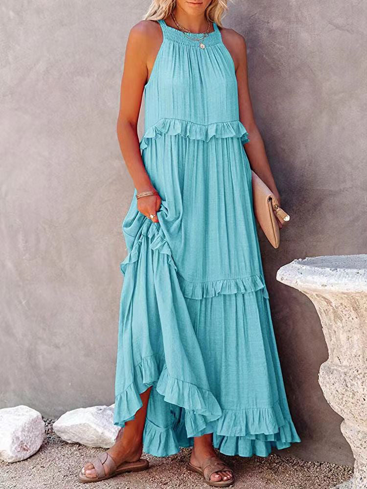 Amelia Langes lockeres Sommerkleid