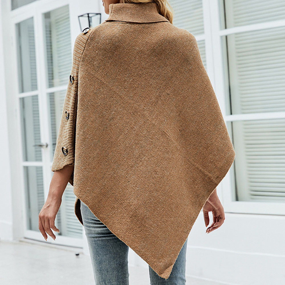 Leanna Poncho – Eleganter Winterponcho für Damen