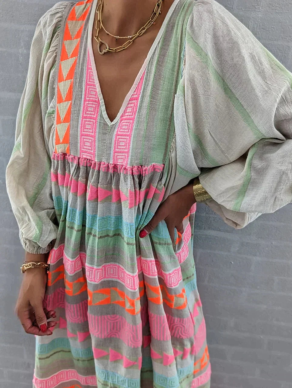 Olympia | Buntes Sommerkleid