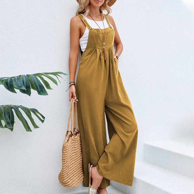 (50% Rabatt) Fatima™ - Bequem & Vintage Lockerer Jumpsuit [Letzter Tag Rabatt]